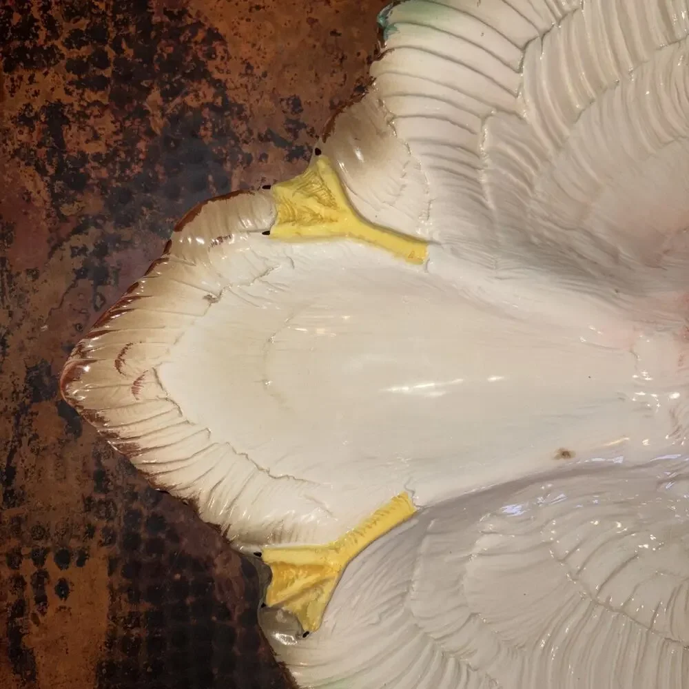 Shafford Hand Painted Made In Italy Duck Mallard XLarge Serving Platter Hunting